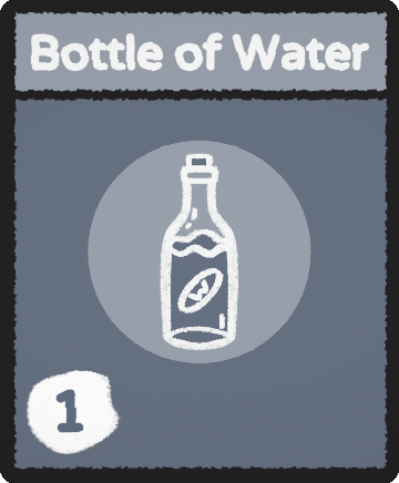 Bottle of Water card