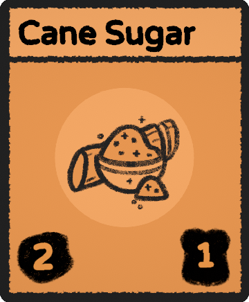 Cane Sugar card