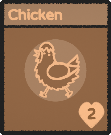 Chicken card