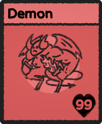 Demon card