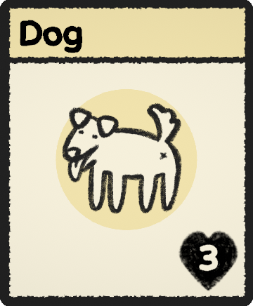 Dog card