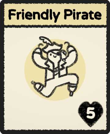 Friendly Pirate card