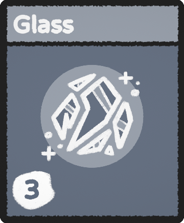 Glass card