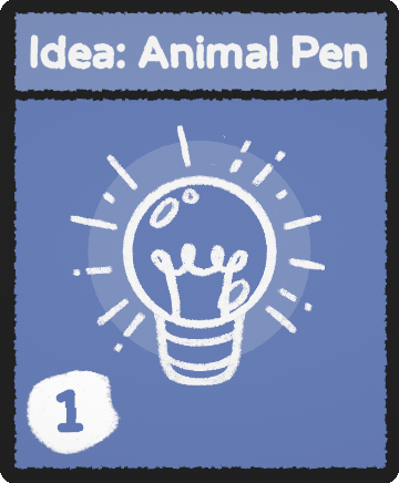 Idea: Animal Pen card