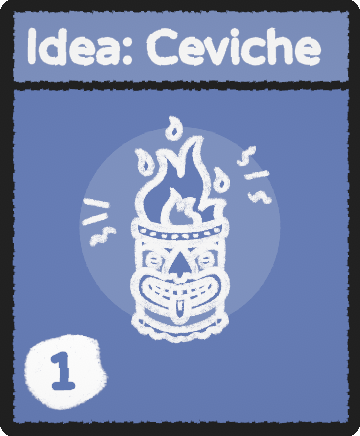 Idea: Ceviche card