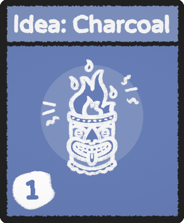 Idea: Charcoal card