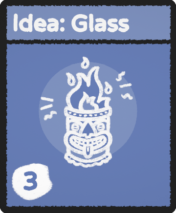 Idea: Glass card