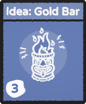 Idea: Gold Bar card