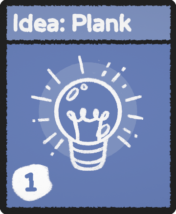 Idea: Plank card