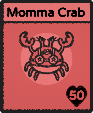 Momma Crab card