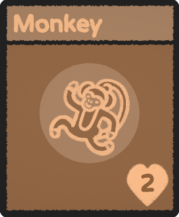 Monkey card