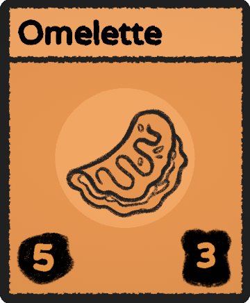 Omelette card