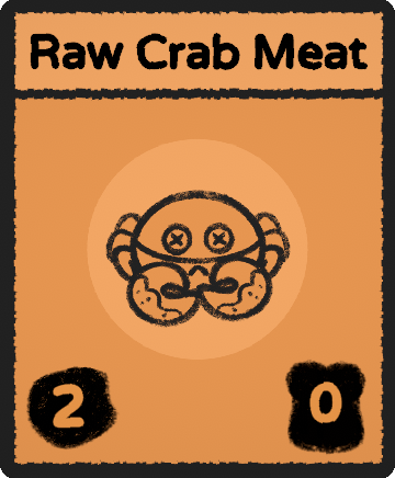 Raw Crab Meat card