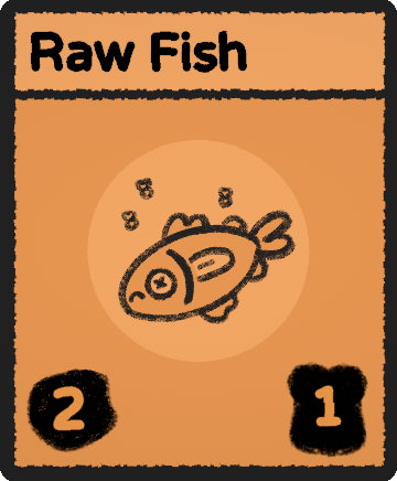 Raw Fish card