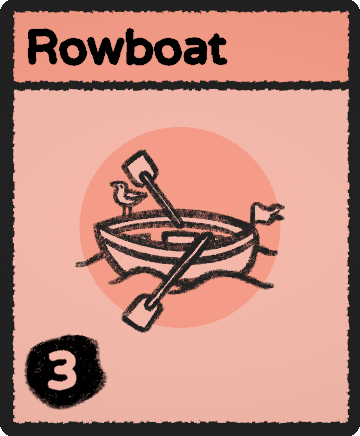 Rowboat card