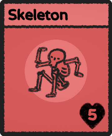 Skeleton card