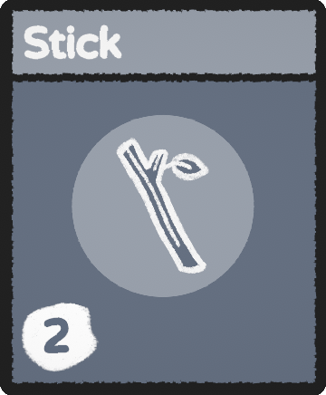 Stick card