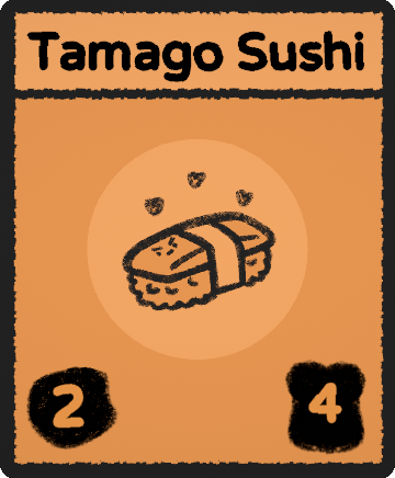 Tamago Sushi card