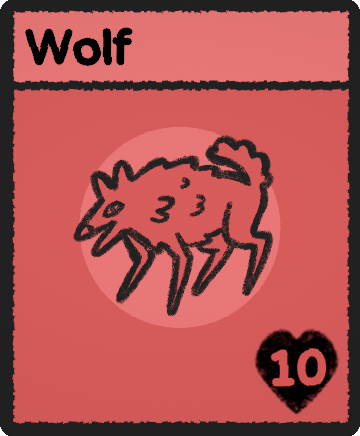 Wolf card