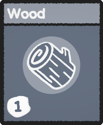 Wood card